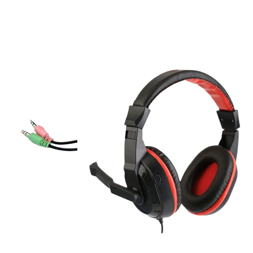 JEDEL GH-112 DOUBLE 3.5MM JACK GAMING STEREO HEADPHONE WITH MICROPHONE 2